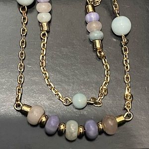 Talbots Layered stone necklace